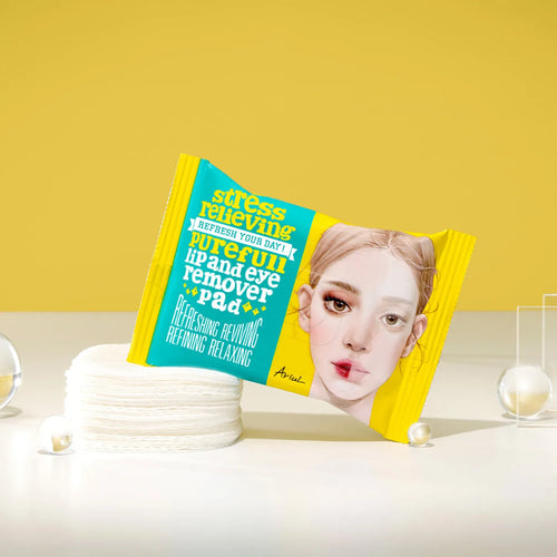 ARIUL Stress Relieving Lip & Eye Remover Pad (30 Pads)