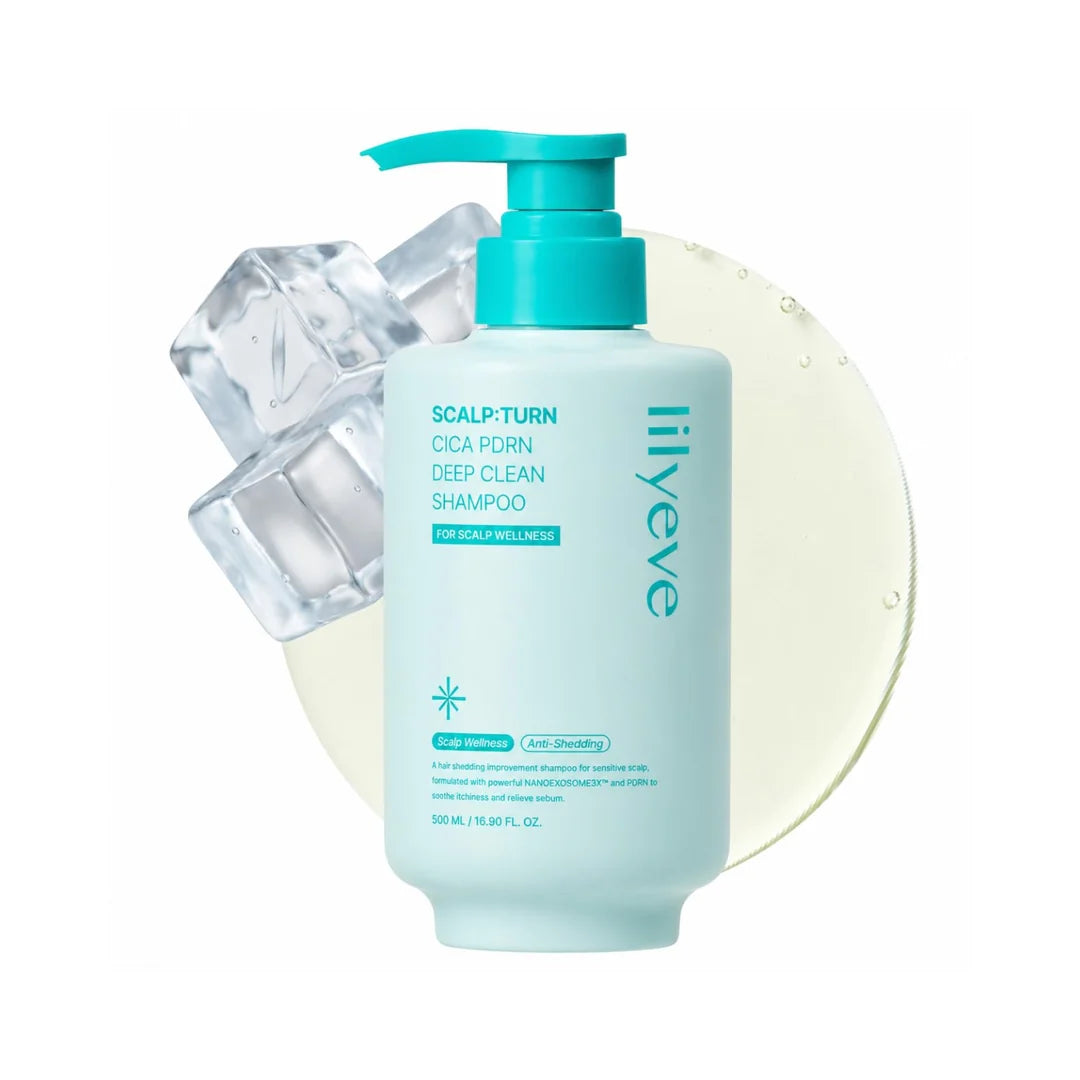 Lilyeve Scalp:Turn Cica PDRN Deep Clean Shampoo (500ml)