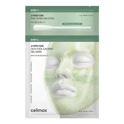 CELIMAX Ji Woo Gae Cica PHA Peel 2 Step Gel Mask (4 PCS)
