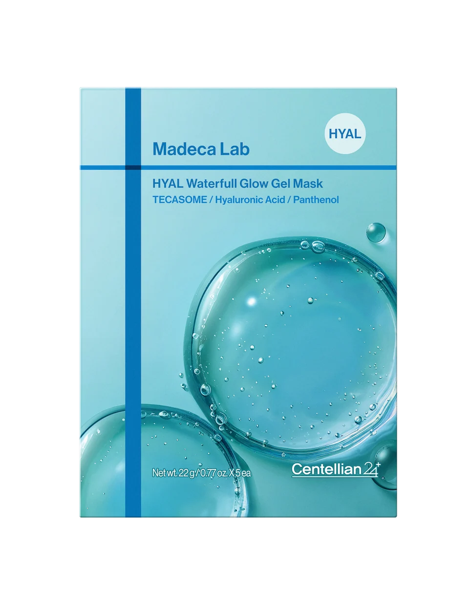 CENTELLIAN24 Madeca Lab Hyal Waterfull Glow Gel Mask (5 PCS)