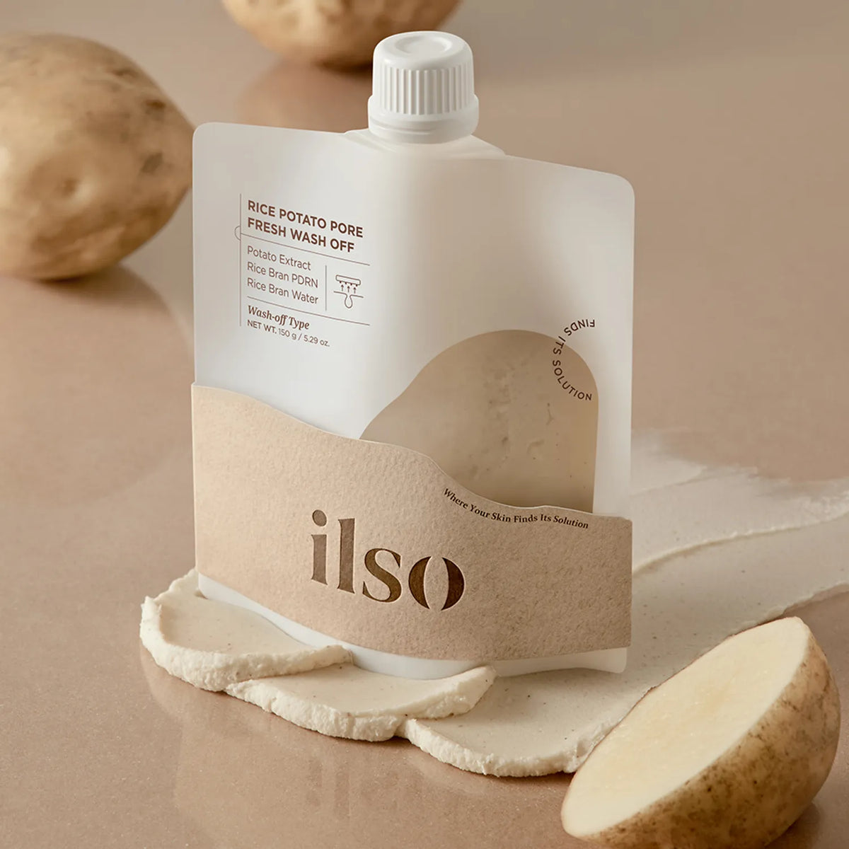 ILSO Rice Potato Pore Fresh Wash Off Mask (150g)