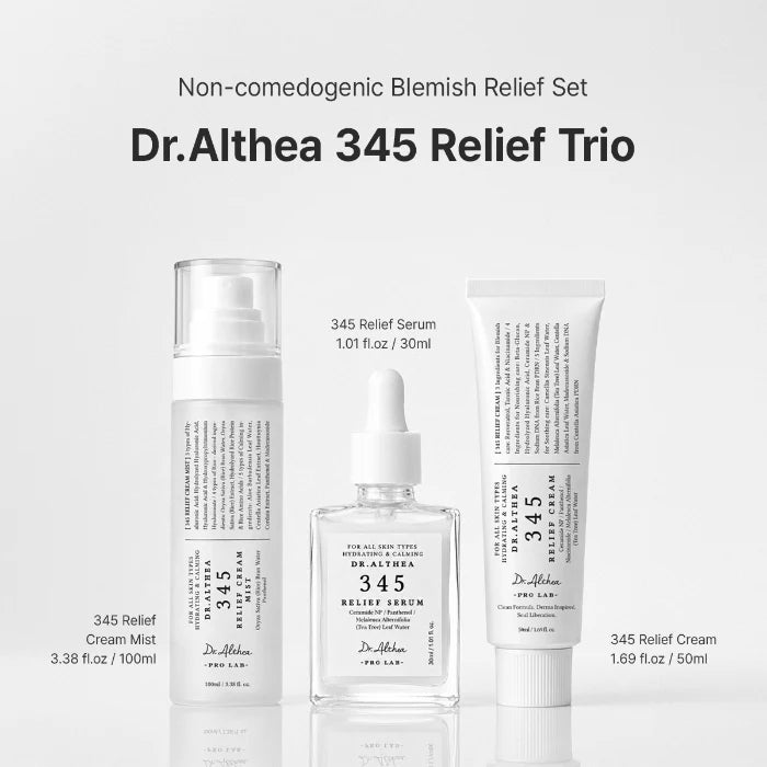 Dr. Althea 345 Relief Barrier Care Set – (Mist + Serum + Cream)