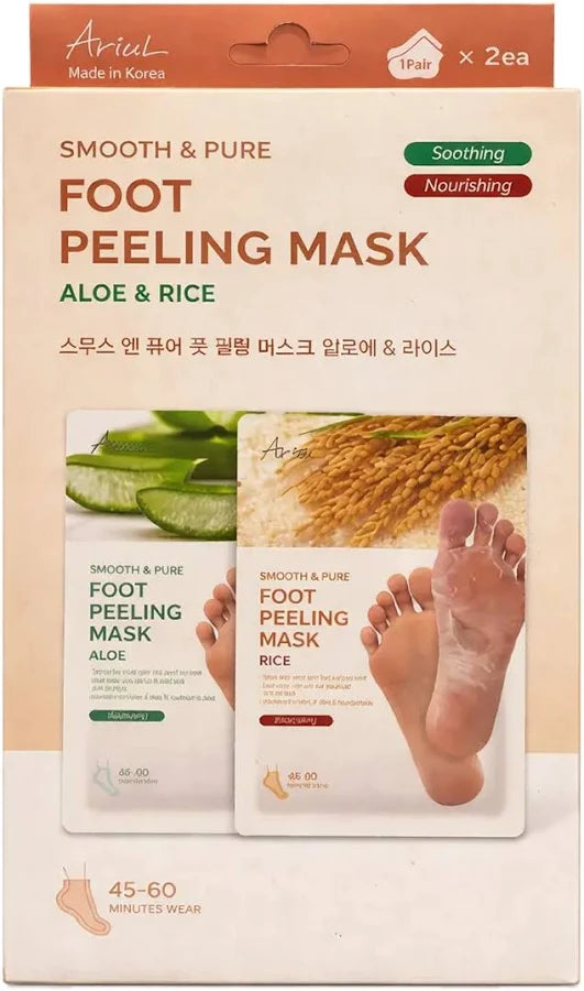 ARIUL Smooth & Pure Foot Peeling Mask Aloe & Rice (2 Pairs)