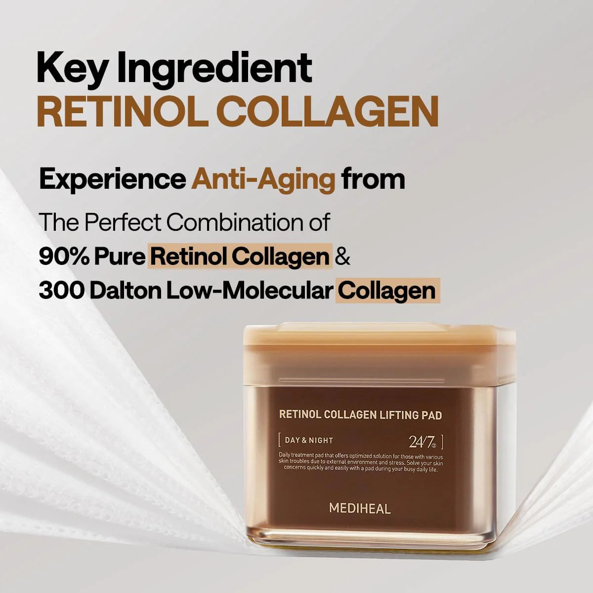 MEDIHEAL Retinol Collagen Lifting Pad (100pcs)