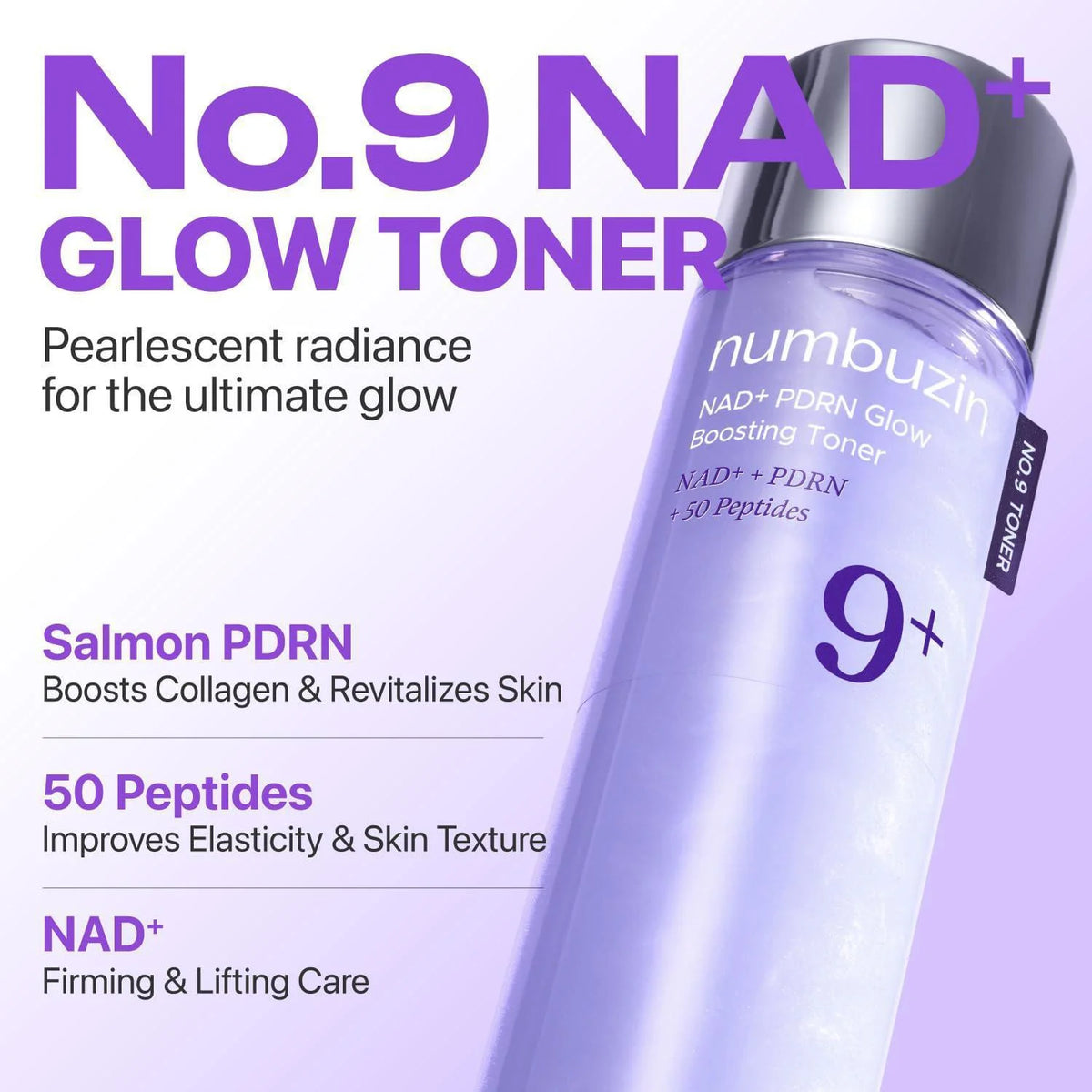 Numbuzin No.9 NAD+ PDRN Glow Boosting Toner (150ml)