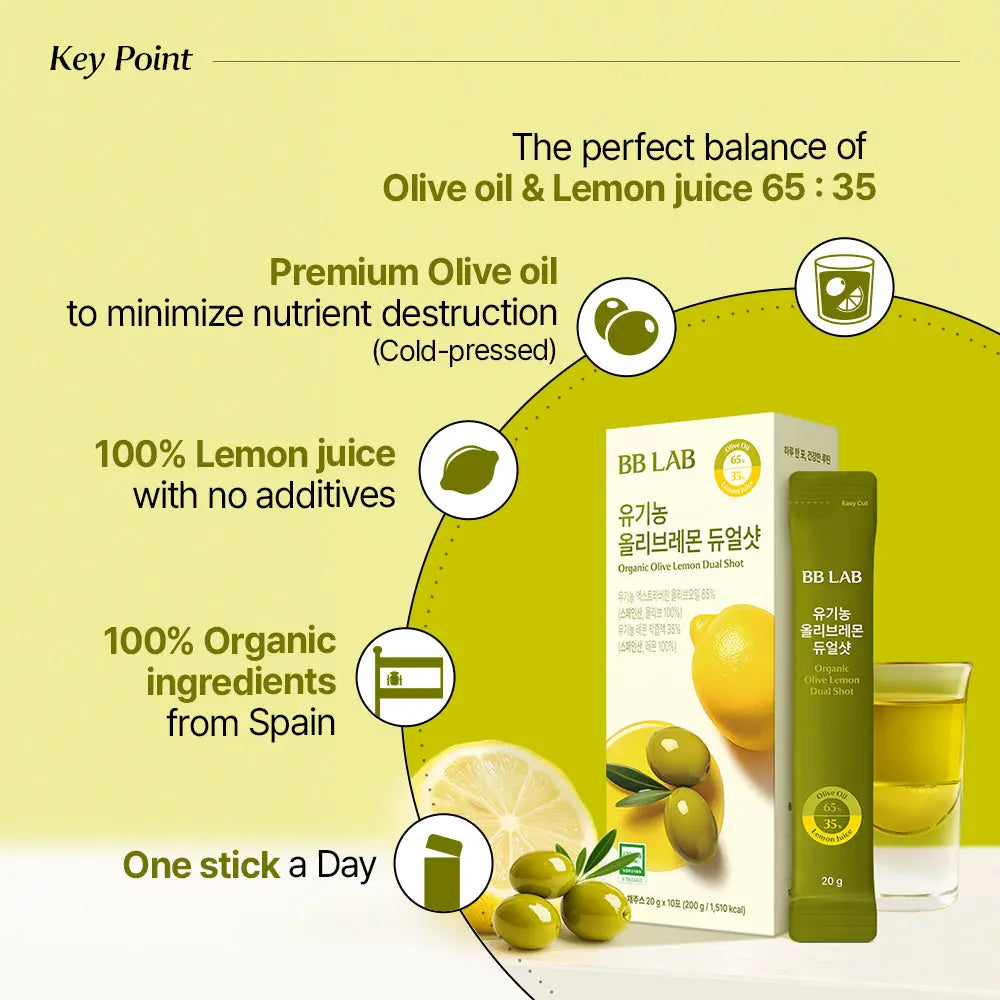 BBLAB Organic Olive & Lemon Dual Shot (10pcs)