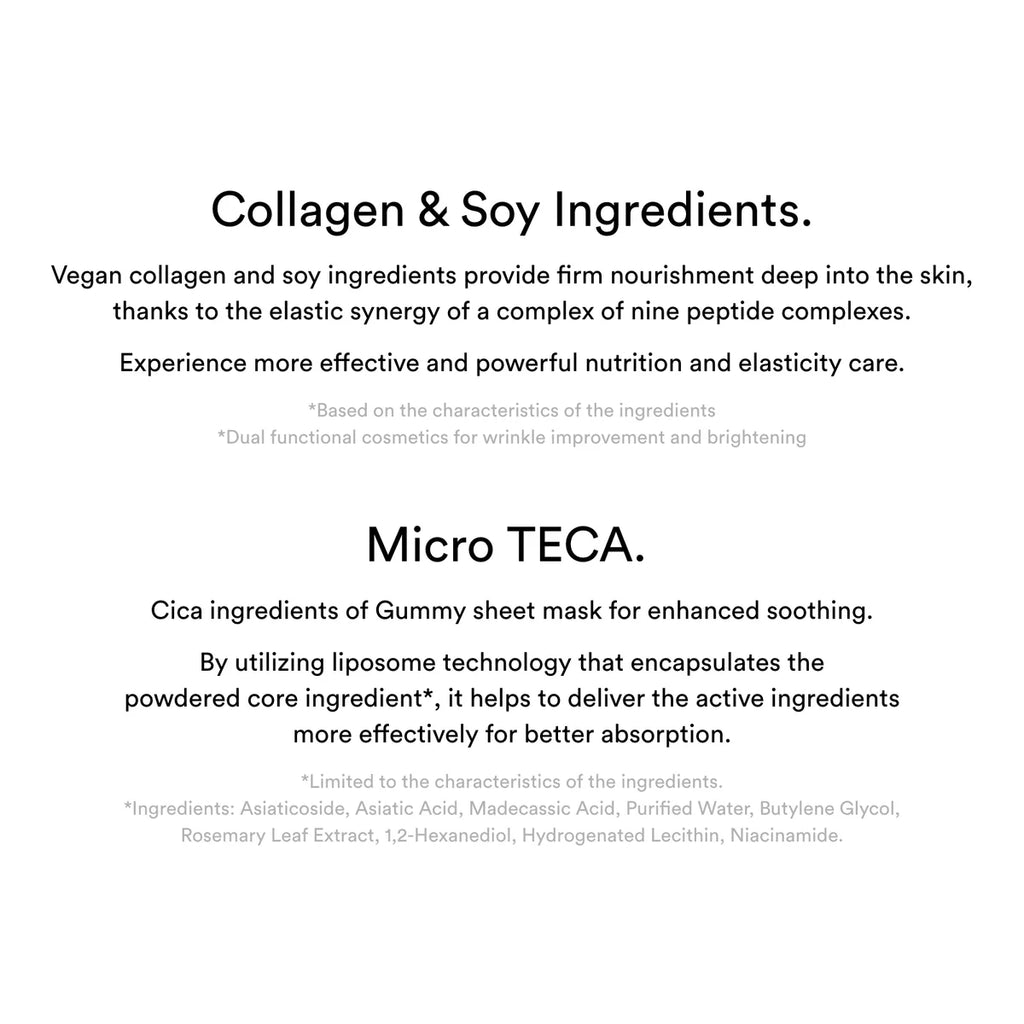 Abib Gummy Sheet Mask Collagen Milk Sticker