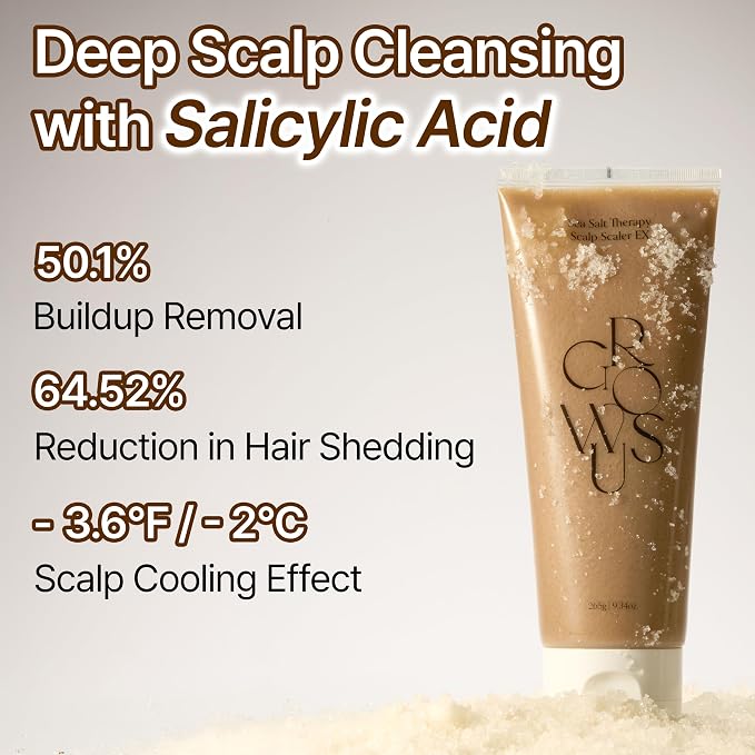 GROWUS Sea Salt Therapy Scalp Scaler (250g)