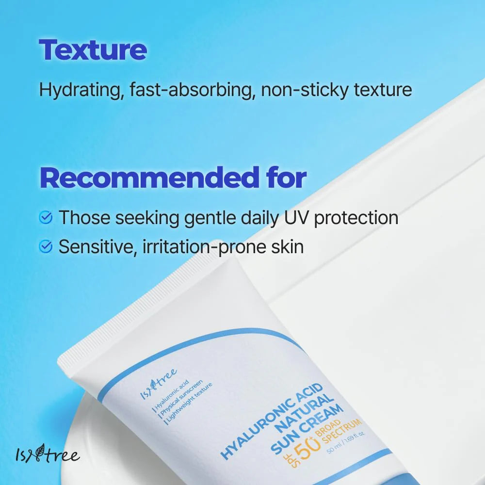 Isntree Hyaluronic Acid Natural Sun Cream SPF50+ PA++++ (50ml)
