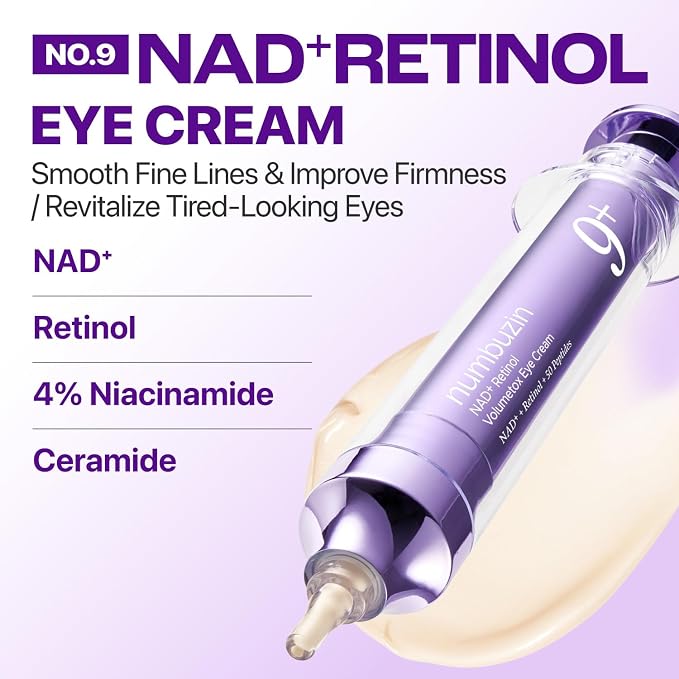 Numbuzin No.9 NAD+ Retinol Volumetox Eye Cream (10ml)