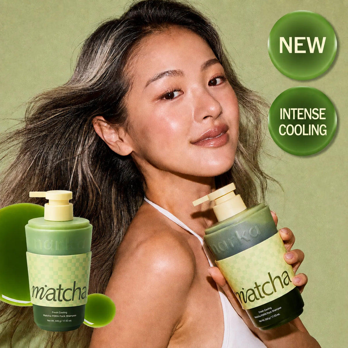 NARKA Fresh Cooling Matcha-PDRN Pack Shampoo (500ml)