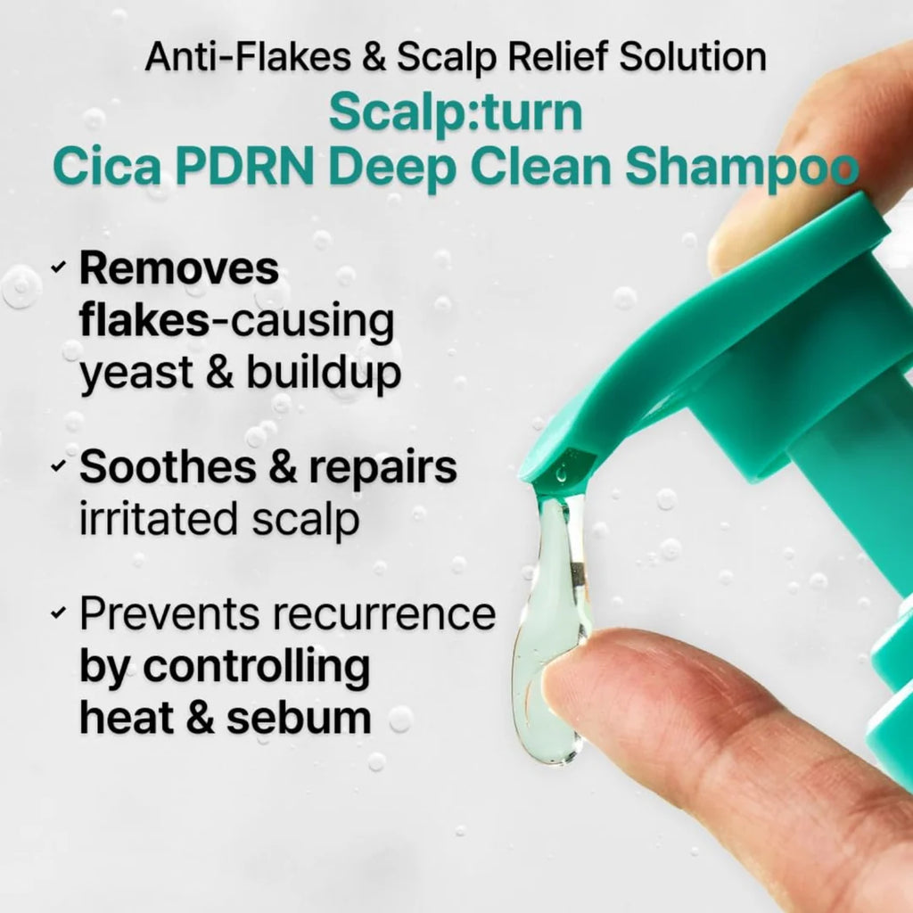 Lilyeve Scalp:Turn Cica PDRN Deep Clean Shampoo (500ml)