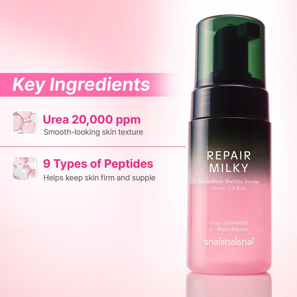 SHAISHAISHAI Repair Milky Urea Glow Bubble Serum (110ml)