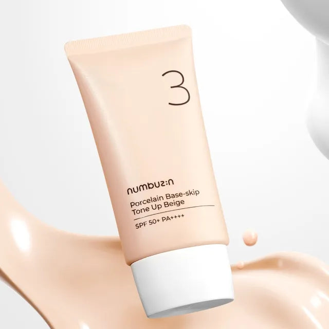 Numbuzin No.3 Porcelain Base-Skip Tone Up Beige (50ml)