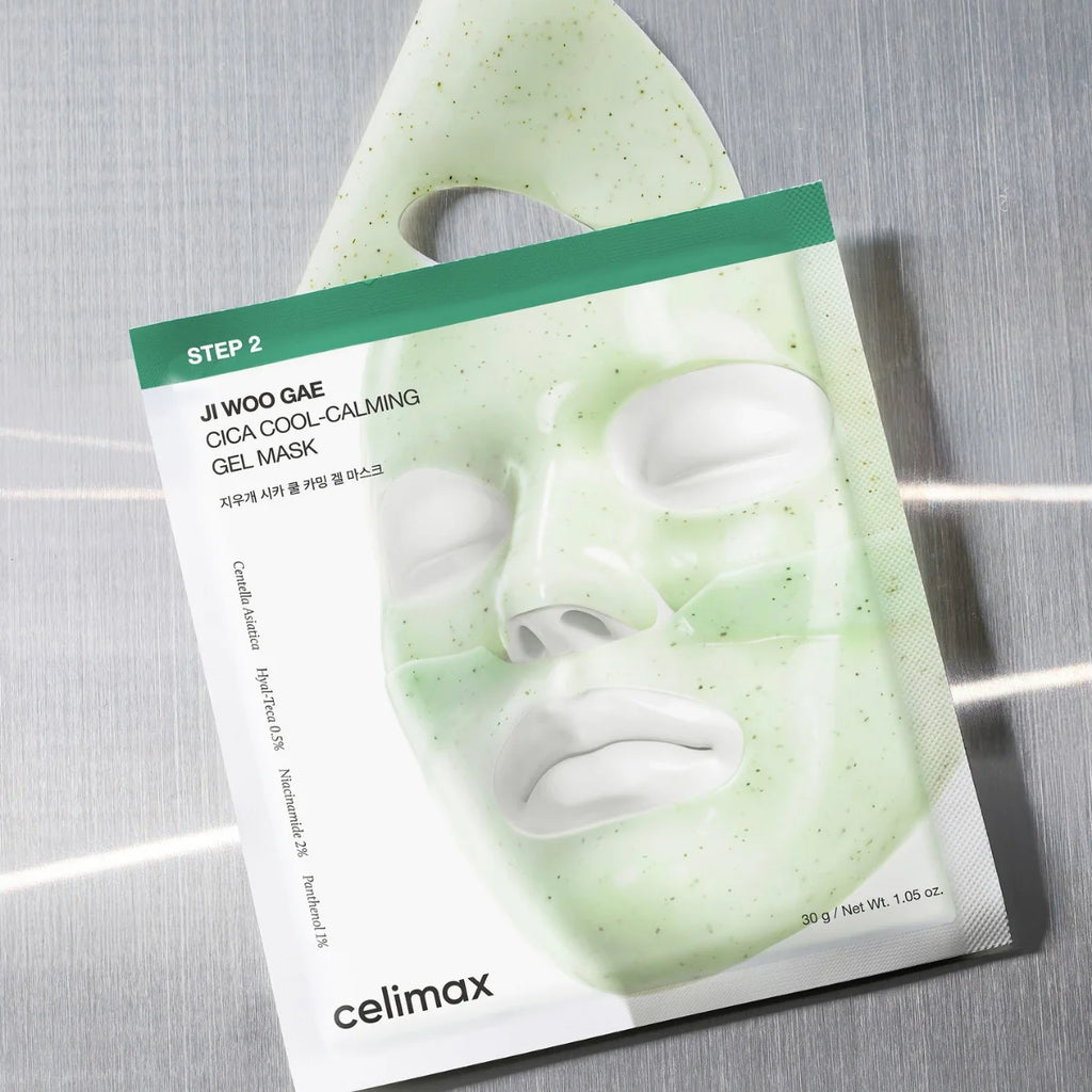 CELIMAX Ji Woo Gae Cica PHA Peel 2 Step Gel Mask (4 PCS)