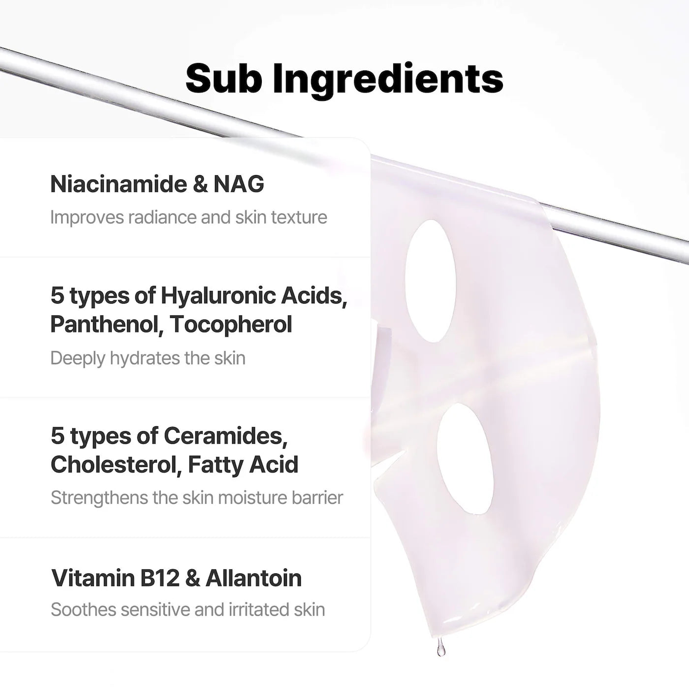 COSRX The Peptide Collagen Lifting Glow Hydrogel Mask (3 PCS)