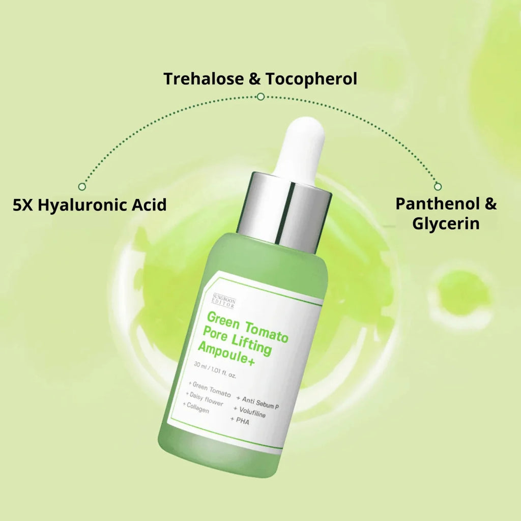 Sungboon Editor Green Tomato Pore Lifting Ampoule Refill Set (30ml+30ml+10ml)