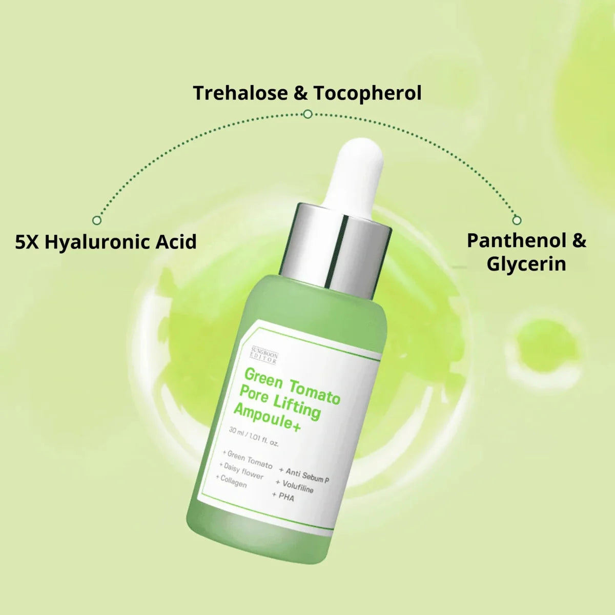 Sungboon Editor Green Tomato Pore Lifting Ampoule Refill Set (30ml+30ml+10ml)