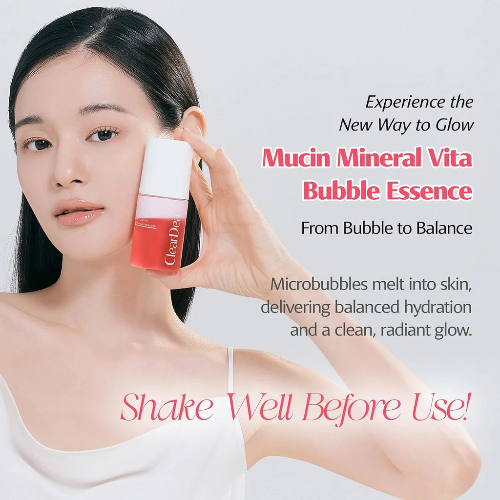 ClearDea Mucin Mineral Vita Bubble First Essence (60ml)