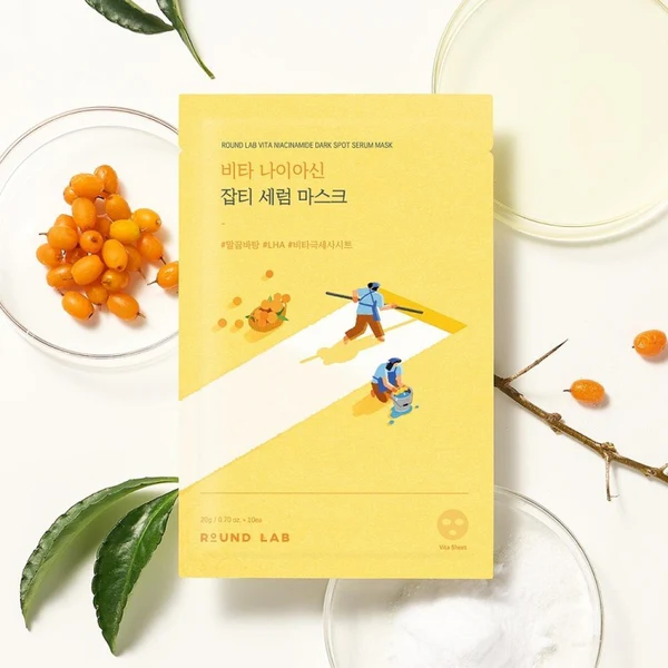 ROUND LAB Vita Niacinamide Dark Spot Serum Mask