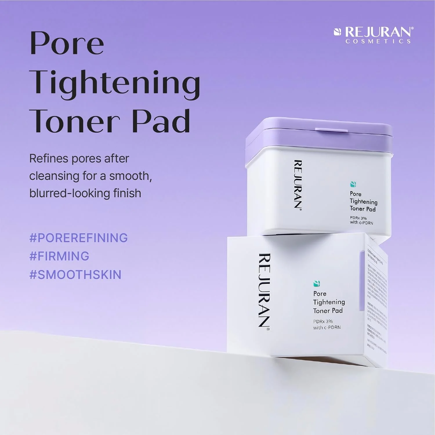 REJURAN Derma Healer Pore Tightening Toner Pad Set (60 Pads + 60 Refill)