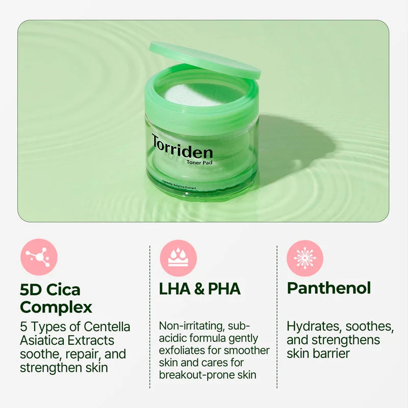 TORRIDEN Balanceful Cica Toner Pad (60ea)