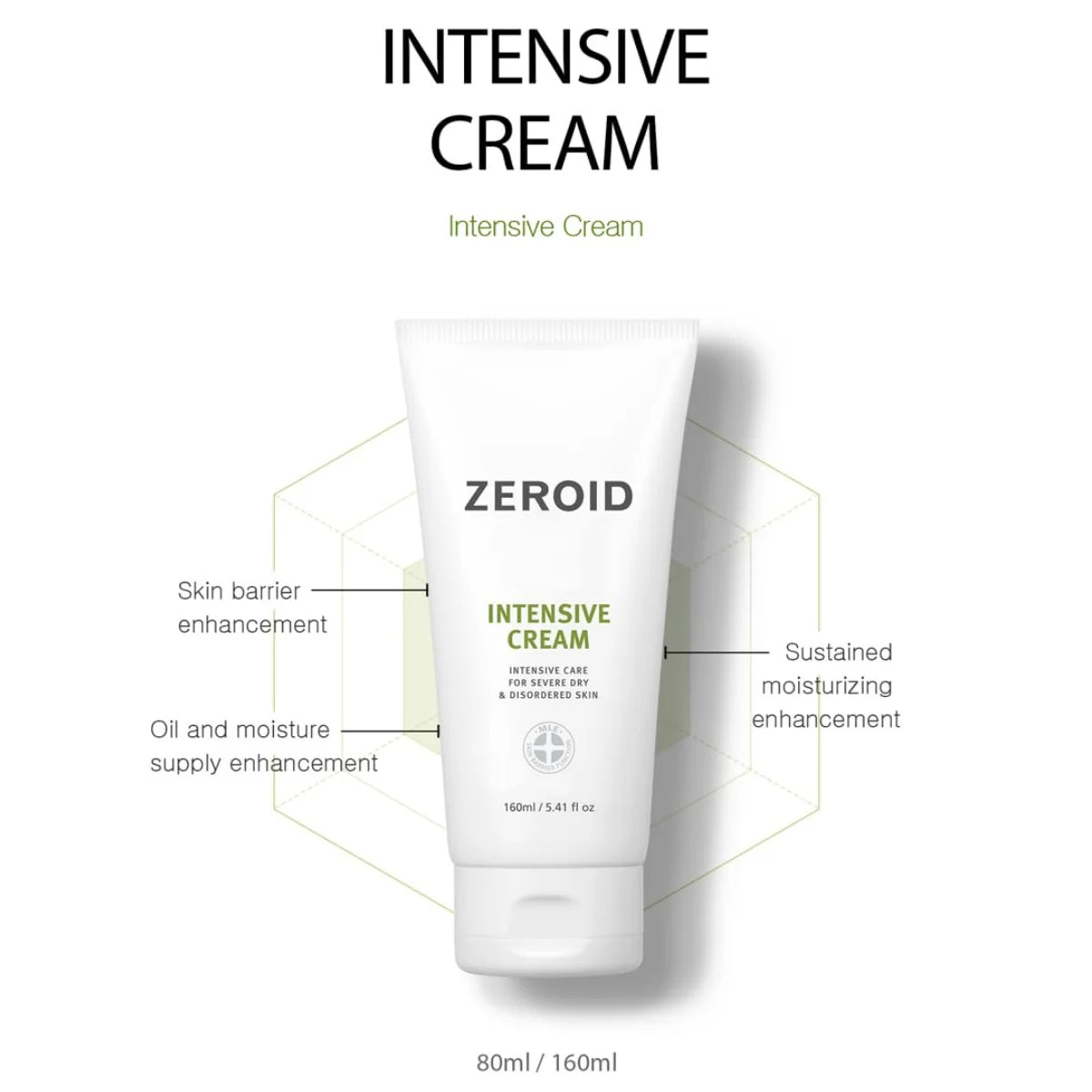 [Nureongi Set] ZEROID Intensive Cream (80ml+50ml+Pouch)
