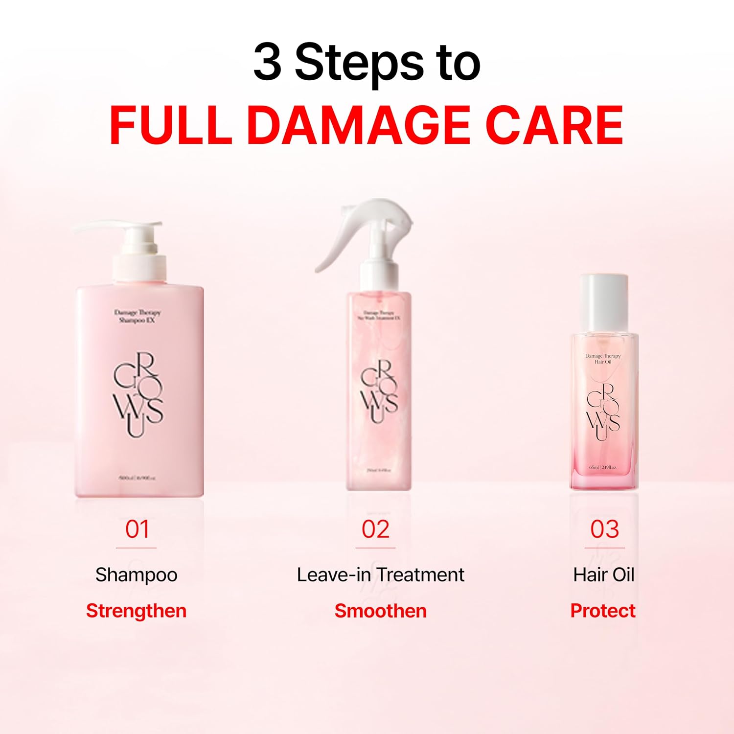 GROWUS Damage Therapy Shampoo EX (500ml)