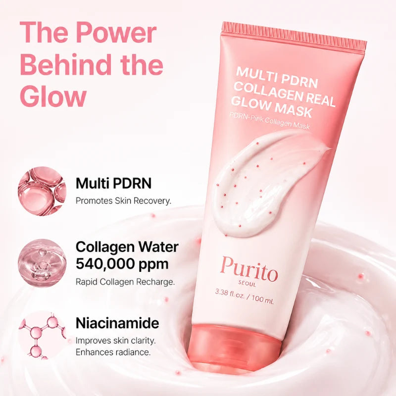Purito Multi PDRN Collagen Real Glow Mask (100ml)