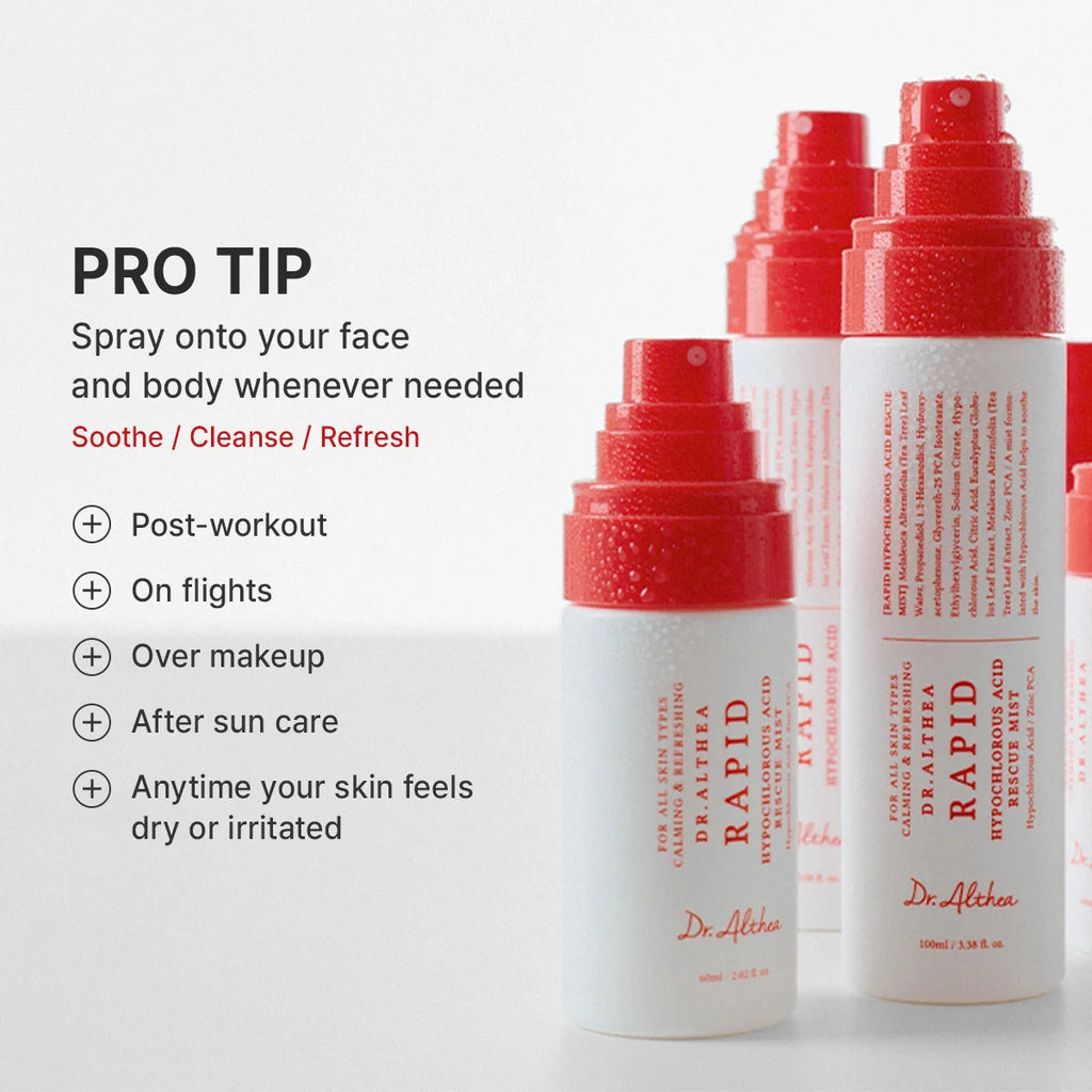 DR ALTHEA Rapid Hypochlorous Acid Rescue Mist