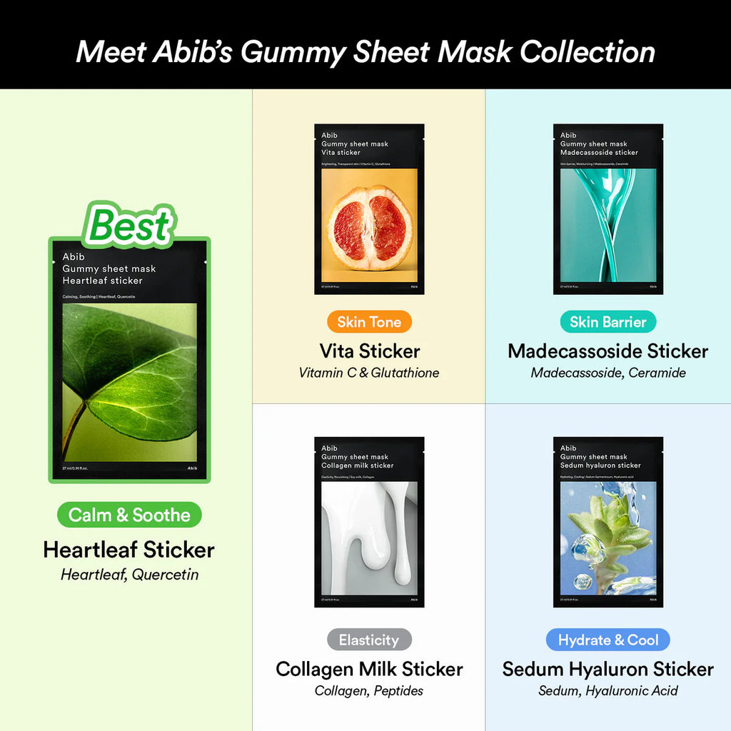 Abib Gummy Sheet Mask Madecassoside Sticker