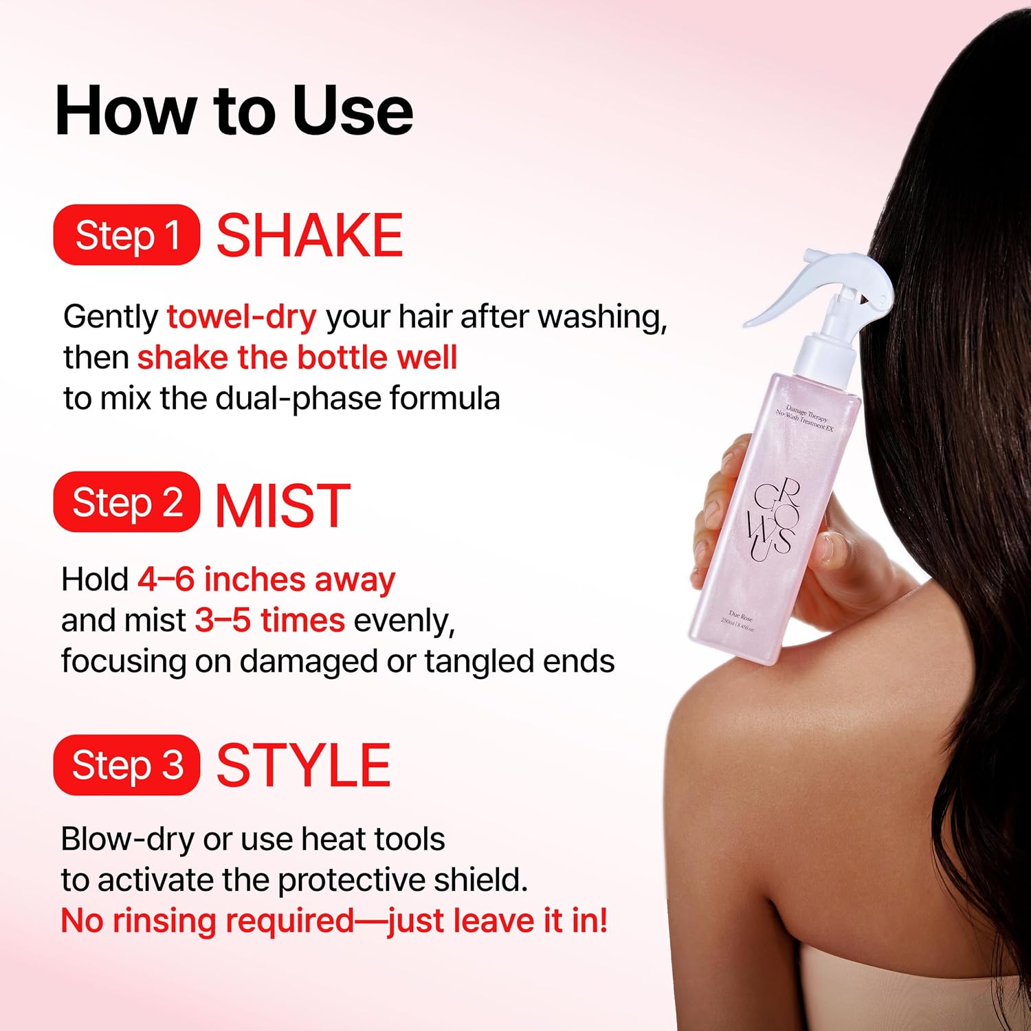GROWUS Damage Therapy No-wash Treatment (250ml)