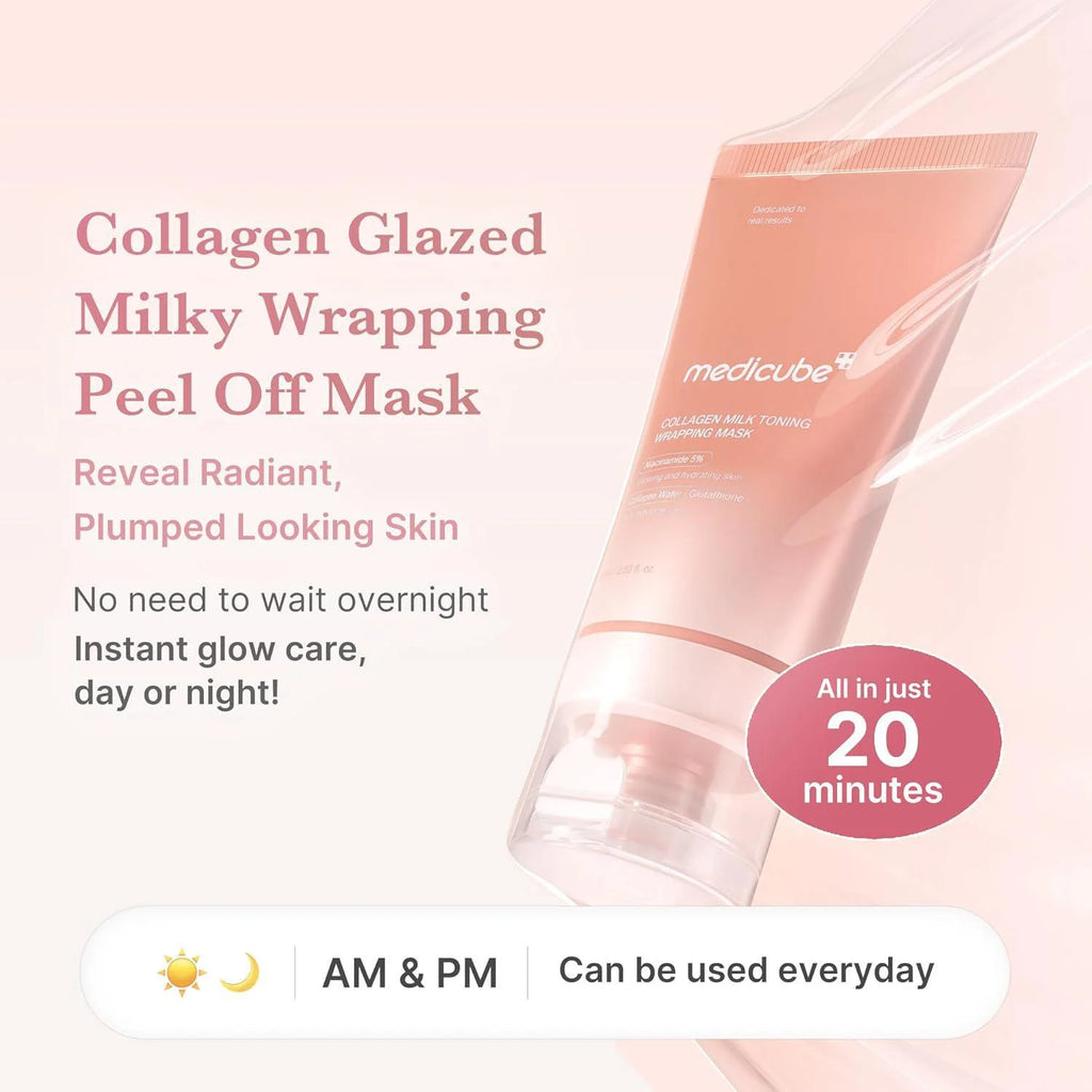 MEDICUBE Collagen Milk Toning Wrapping Mask (75ml)