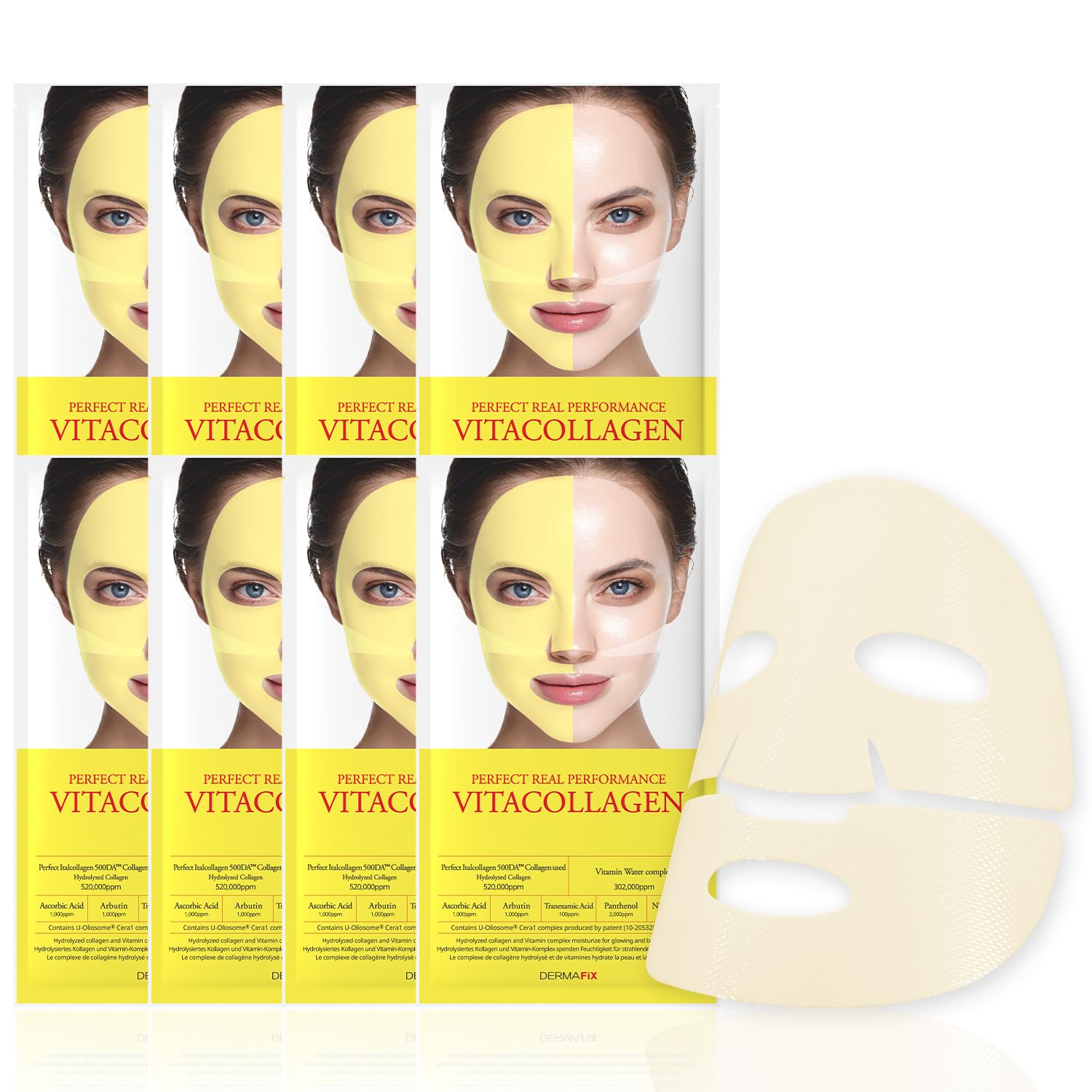 DERMAFiX Vita Collagen Mask (8 pack) — Korean beauty product, available at SEYUNE
