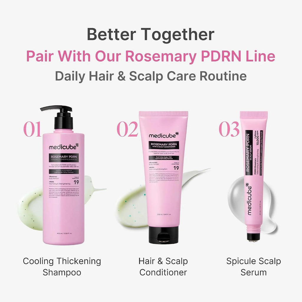 medicube Rosemary PDRN Cooling Thickening Shampoo (400ml)