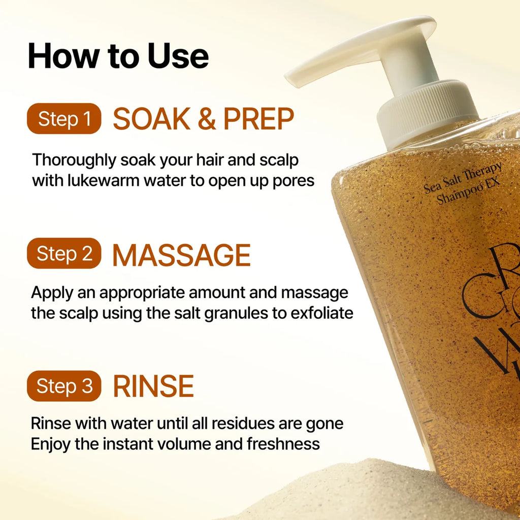 GROWUS Sea Salt Therapy Shampoo (500ml)