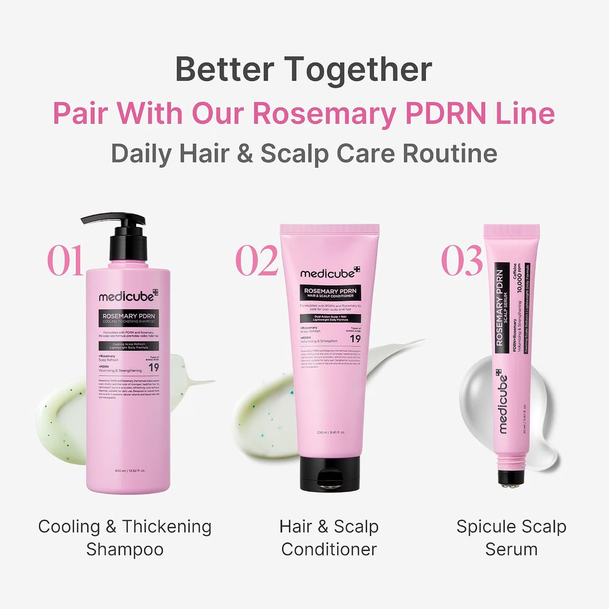MEDICUBE Roseymary PDRN Hair & Scalp Conditioner (250ml)