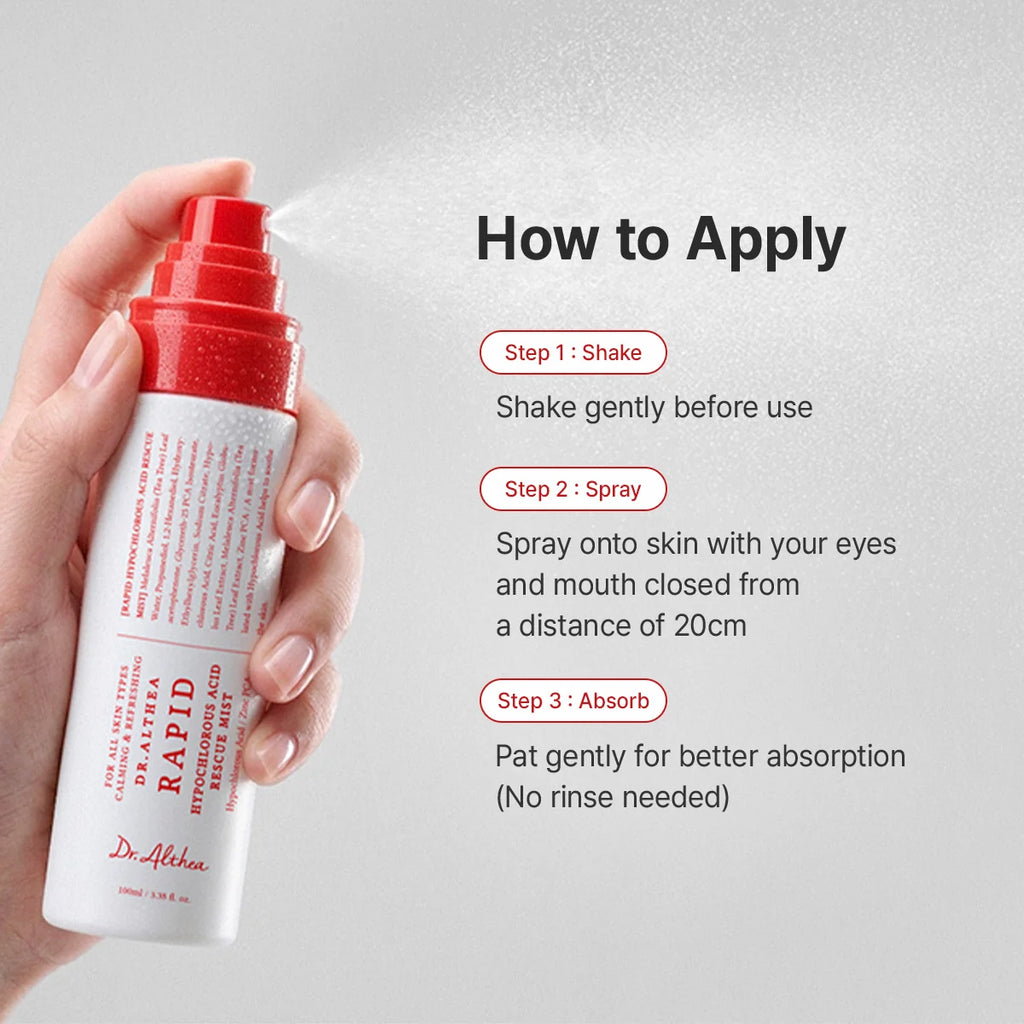 DR ALTHEA Rapid Hypochlorous Acid Rescue Mist