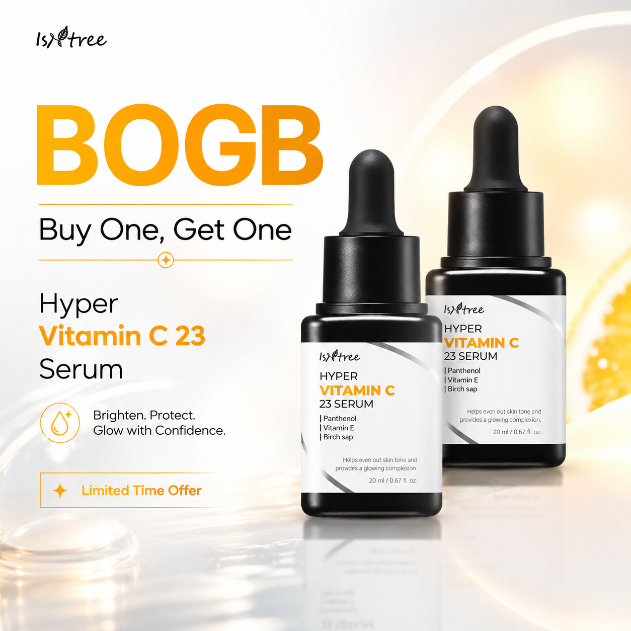 BOGO - ISNTREE Hyper Vitamin C 23 Serum 20ml*2
