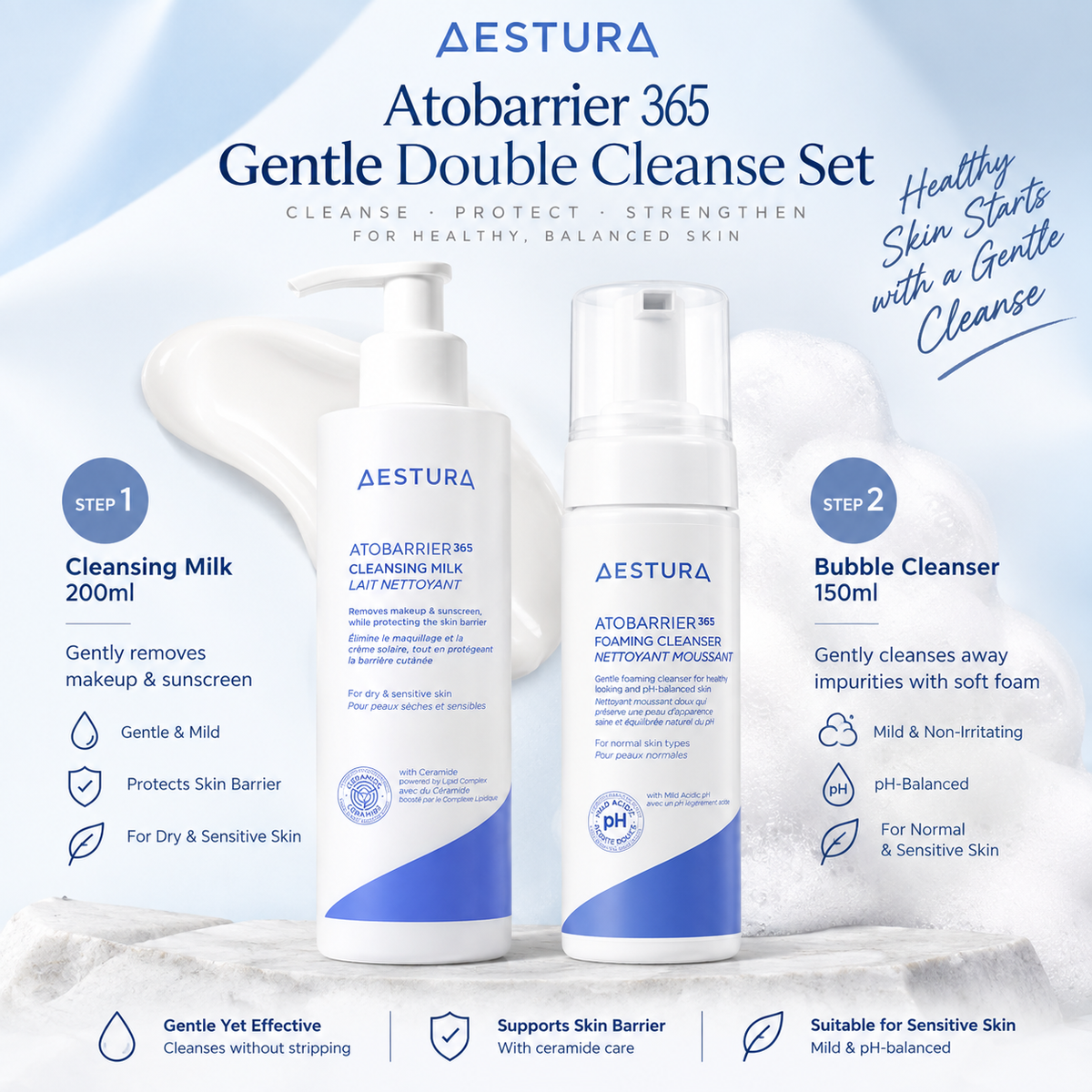 AESTURA Atobarrier 365 Double Cleanse Set