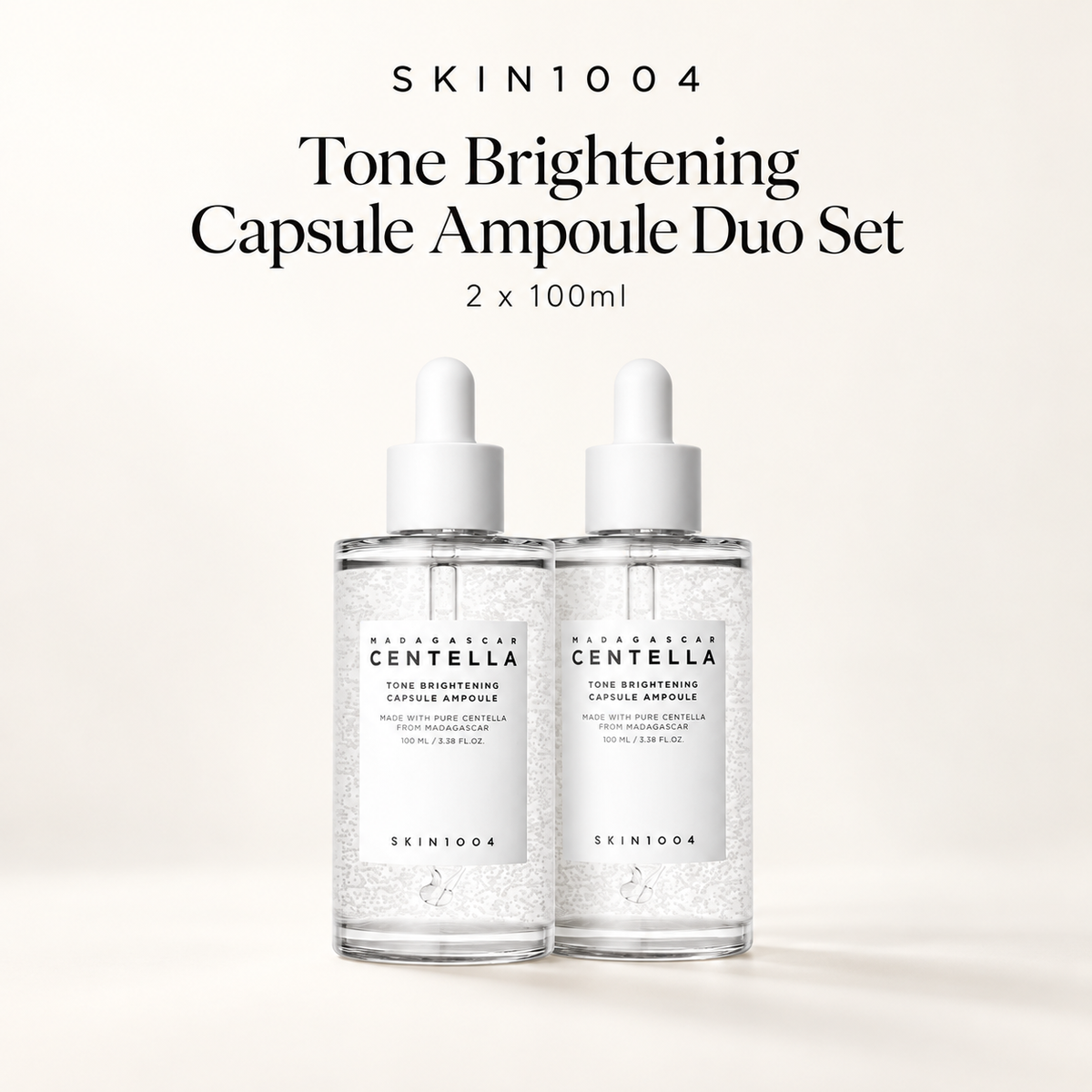 SKIN1004 Madagascar Centella Tone Brightening Capsule Ampoule DUO Set