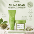 Beplain Mung Bean Deep Clean & Pore Care Set – (Cleansing Foam + Clay Mask)