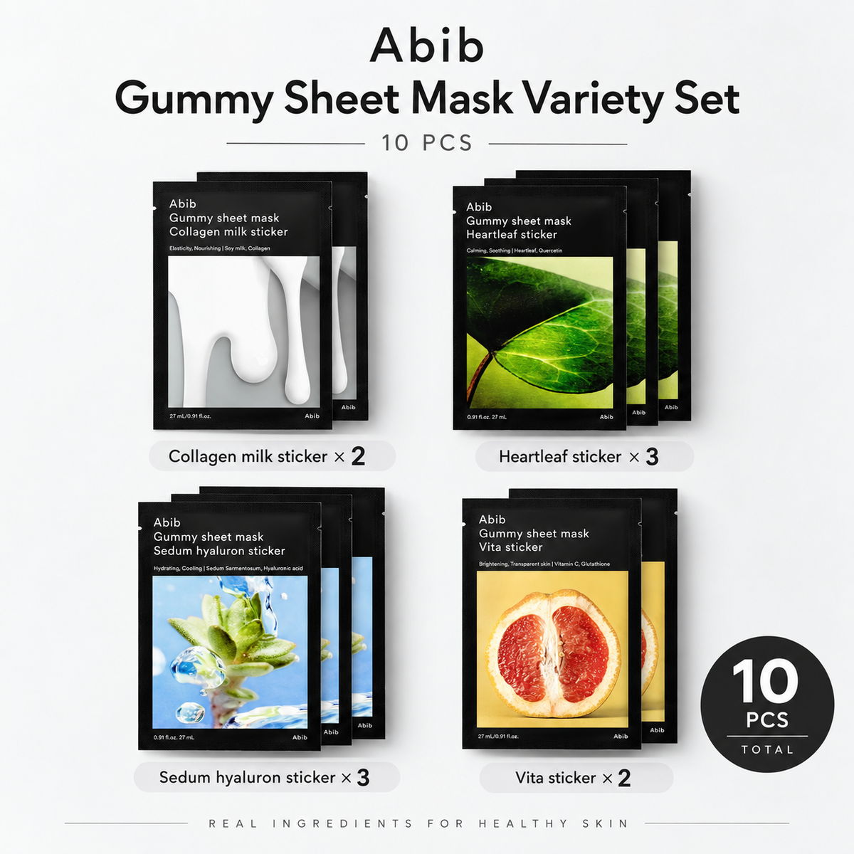 Abib Gummy Sheet Mask - Try All Mask Set