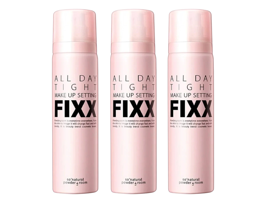 So Natural FIXX All Day Tight Makeup Setting Spray 75ml x3