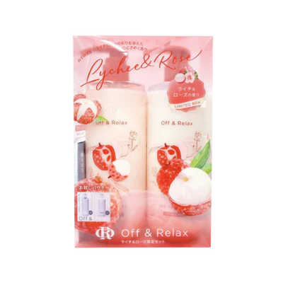 OFF & RELAX Spa Shampoo + Hair Treatment Lychee & Rose Limited Set (2x460ml)