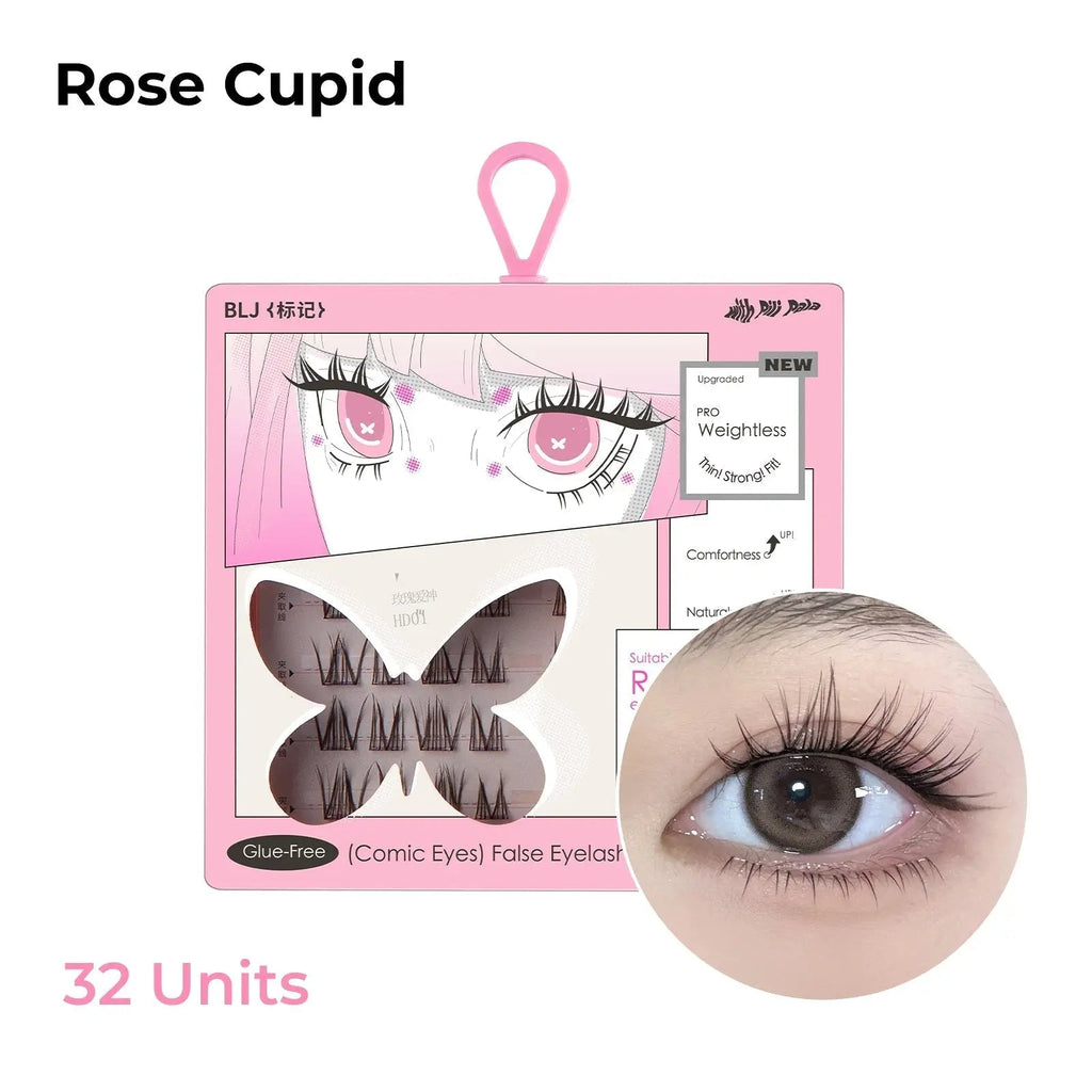 BLJ Comic Eyes Glue-free False Eyelashes HD05 Sweet Grey Mermaid