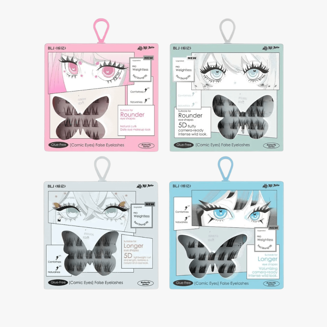 BLJ Comic Eyes Glue-free False Eyelashes HD05 Sweet Grey Mermaid