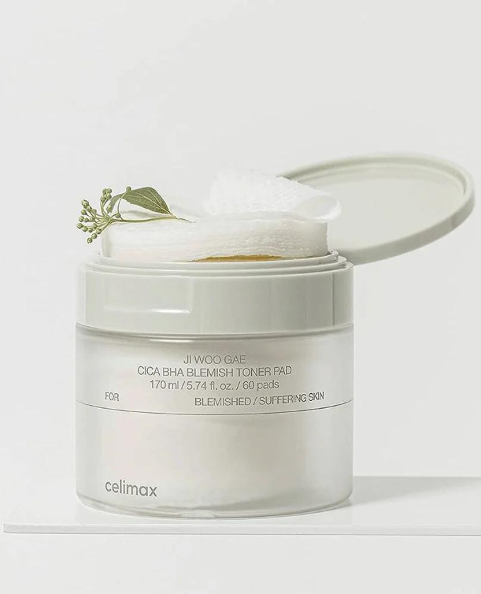 CELIMAX Ji Woo Gae Cica BHA Toner Pad 60pcs