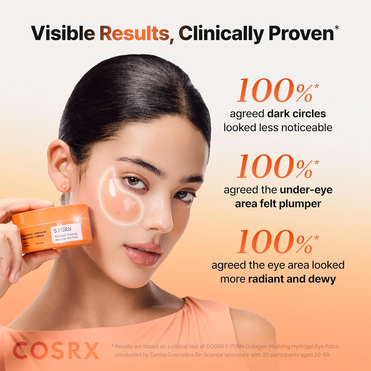 COSRX 5 PDRN Collagen Vitalizing Hydrogel Eye Patch 60pcs